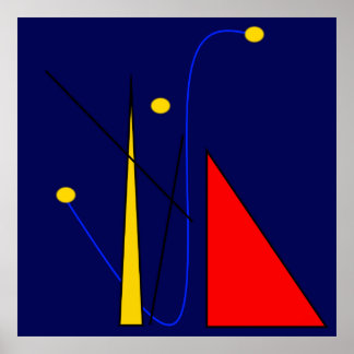 Abstraktes Miro Inspiriert Poster