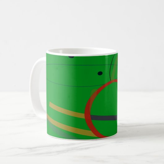 Abstraktes Miro  Künstlerische Kaffee-Tasse Kaffeetasse (Vorderseite Links)