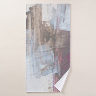 Abstraktes Mischmedienbild. Handgemalt Hintergrunn Badehandtuch