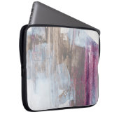 Abstraktes Mischmedienbild. Handgemalt Hintergrunn Laptopschutzhülle (Vorne Rechts)