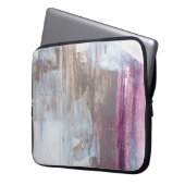 Abstraktes Mischmedienbild. Handgemalt Hintergrunn Laptopschutzhülle (Vorderseite Links)