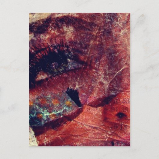Abstraktes Mischmedienfeld Postkarte (Vorderseite)