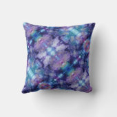 Abstraktes Mit Monogramm Kissen mit Wasserfarbe (Rückseite)