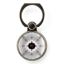 Abstraktes Mit Monogramm Silver Gradient Fraktal