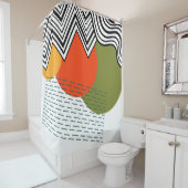 Abstraktes Mittelalter Moderne Duschvorhang (Beispiel)