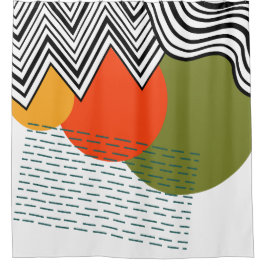 Abstraktes Mittelalter Moderne Duschvorhang