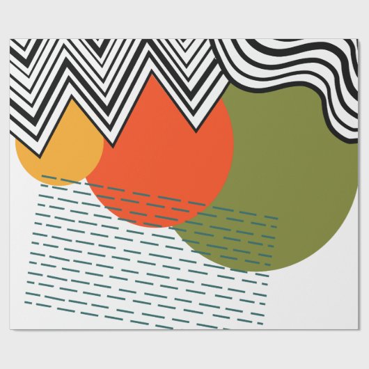 Abstraktes Mittelalter Moderne Geschenkpapier (Flach)