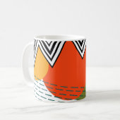 Abstraktes Mittelalter Moderne Kaffeetasse (Vorderseite Links)