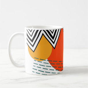 Abstraktes Mittelalter Moderne Kaffeetasse