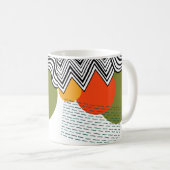 Abstraktes Mittelalter Moderne Kaffeetasse (VorderseiteRechts)