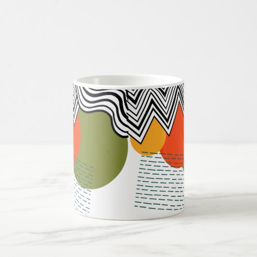 Abstraktes Mittelalter Moderne Kaffeetasse (Mittel)