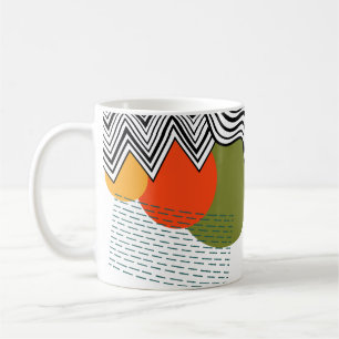 Abstraktes Mittelalter Moderne Kaffeetasse