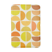 Abstraktes Mittelalter Moderne Kreisen orange gelb Badematte (Vorderseite Vertikal)