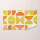 Abstraktes Mittelalter moderne Kreisen orange gelb Badhandtuch Set (Handtuch)
