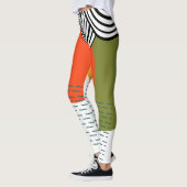 Abstraktes Mittelalter Moderne Leggings (Links)