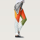 Abstraktes Mittelalter Moderne Leggings (Rechts)