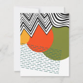 Abstraktes Mittelalter Moderne Mitteilungskarte (Vorderseite)