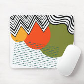 Abstraktes Mittelalter Moderne Mousepad (Mit Mouse)