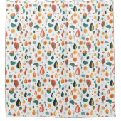 Abstraktes Mittelalter Moderne Natur Raindrop Duschvorhang (Vorderseite)