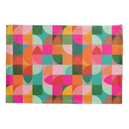 Abstraktes Mittelalter Modernes Muster farbenfrohe Kissenbezug