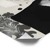 Abstraktes Modeportrait Poster (Ecke)