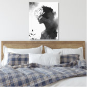 Abstraktes Modeporträt Leinwanddruck (Insitu (Schlafzimmer))