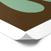 Abstraktes Modern Retro Art Poster (Ecke)