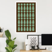 Abstraktes Modern Retro Art Poster (Heimbüro)