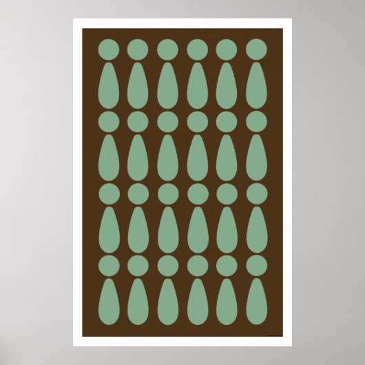 Abstraktes Modern Retro Art Poster (Vorne)