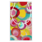 Abstraktes moderne Kunst-Kreis-Malerei-Party Kleine Geschenktüte (Rückseite)