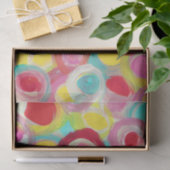 Abstraktes moderne Kunst-Kreis-Malerei-Party Seidenpapier (Geschenk)