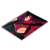 Abstraktes modernes Acrylgemälde Fragment. Colorfu Notizblock (Linke Seite)