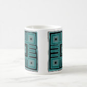 Abstraktes modernes afrikanisches Muster Kaffeetasse (Mittel)