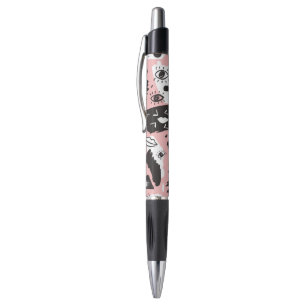 Abstraktes modernes Augen-u. Lippenmuster Kugelschreiber