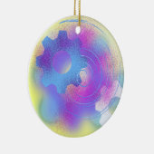 Abstraktes modernes Cog Keramik Ornament (Rechts)