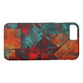 Abstraktes, modernes, Cooles künstlerisches Muster Case-Mate iPhone Hülle (Rückseite (Horizontal))
