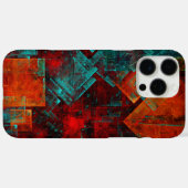 Abstraktes, modernes, Cooles künstlerisches Muster Case-Mate iPhone Hülle (Rückseite (Horizontal))