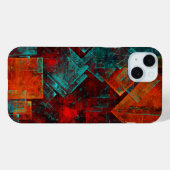 Abstraktes, modernes, Cooles künstlerisches Muster Case-Mate iPhone Hülle (Rückseite (Horizontal))