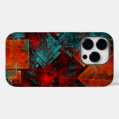 Abstraktes, modernes, Cooles künstlerisches Muster Case-Mate iPhone Hülle (Rückseite (Horizontal))