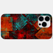 Abstraktes, modernes, Cooles künstlerisches Muster Case-Mate iPhone Hülle (Rückseite (Horizontal))