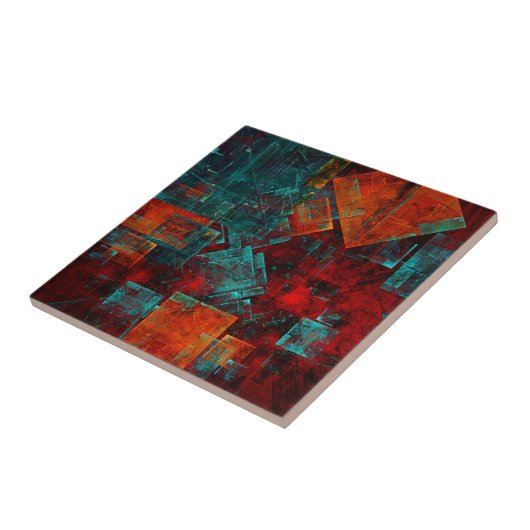 Abstraktes, modernes, Cooles künstlerisches Muster Fliese (Seite)