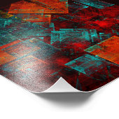 Abstraktes, modernes, Cooles künstlerisches Muster Fotodruck (Ecke)