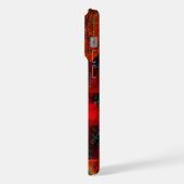 Abstraktes, modernes, Cooles künstlerisches Muster iPhone Hülle (Linke Seite)