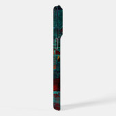 Abstraktes, modernes, Cooles künstlerisches Muster iPhone Hülle (Rechte Seite)