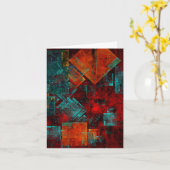 Abstraktes, modernes, Cooles künstlerisches Muster Karte (Gelbe Blume)