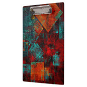 Abstraktes, modernes, Cooles künstlerisches Muster Klemmbrett (Links)