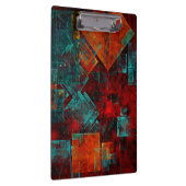 Abstraktes, modernes, Cooles künstlerisches Muster Klemmbrett (Rechts)