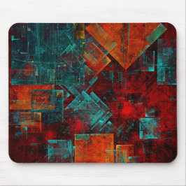 Abstraktes, modernes, Cooles künstlerisches Muster Mousepad