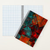 Abstraktes, modernes, Cooles künstlerisches Muster Notizblock (Innen)
