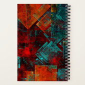 Abstraktes, modernes, Cooles künstlerisches Muster Notizblock (Rückseite)